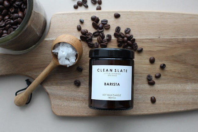 Barista - Espresso + Coconut Amber Candle 180ml by Clean Slate