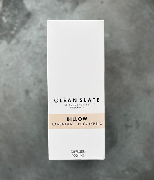 Billow lavender and eucalyptus diffuser box.
