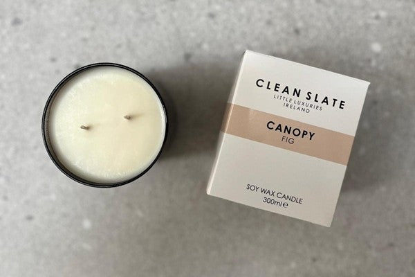 Canopy Fig Candle in dark jar with box